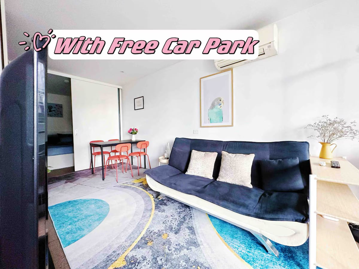 CBD Quiet 2B@Crown w FreePark perf 4 LongStay in Melbourne